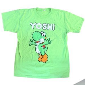 Source-unknown Men's Green and Orange T-shirt